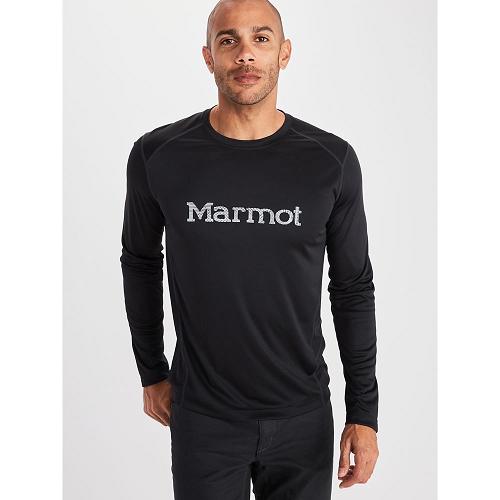 Marmot Windridge T-Shirts For Mens Black AKP503627